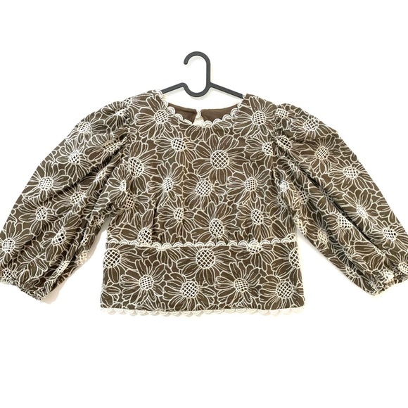 Express embroidered eyelet open back top - Picture 6 of 10